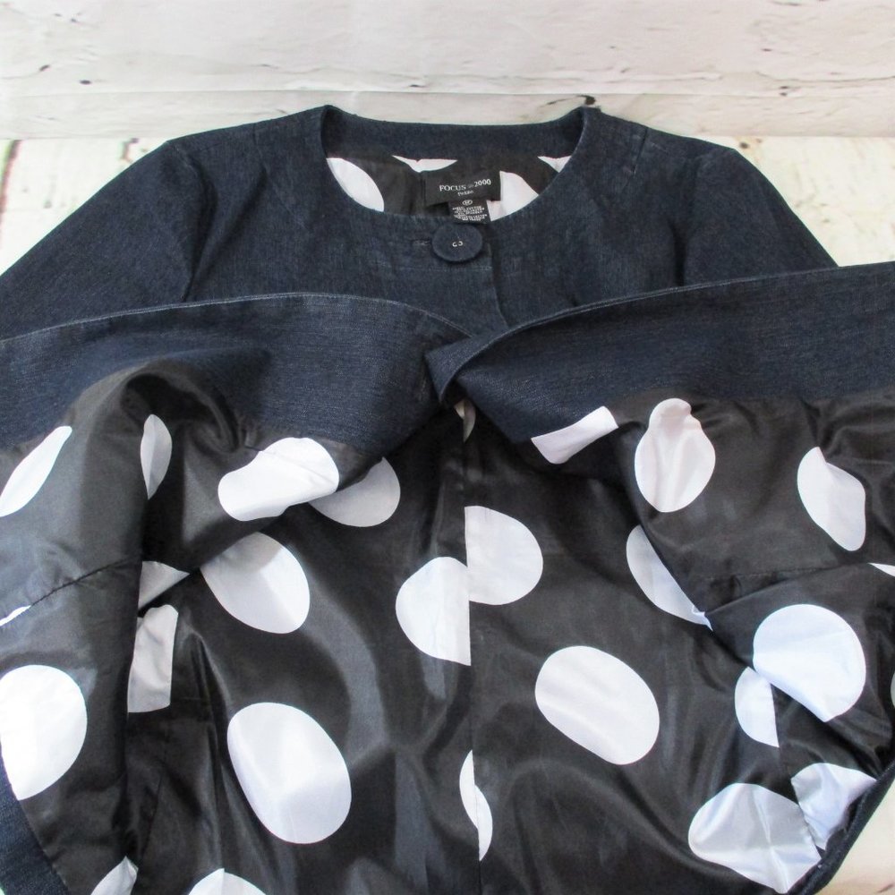 Focus 2000 Petite Boxy Denim Jacket - Picture 6 of 6